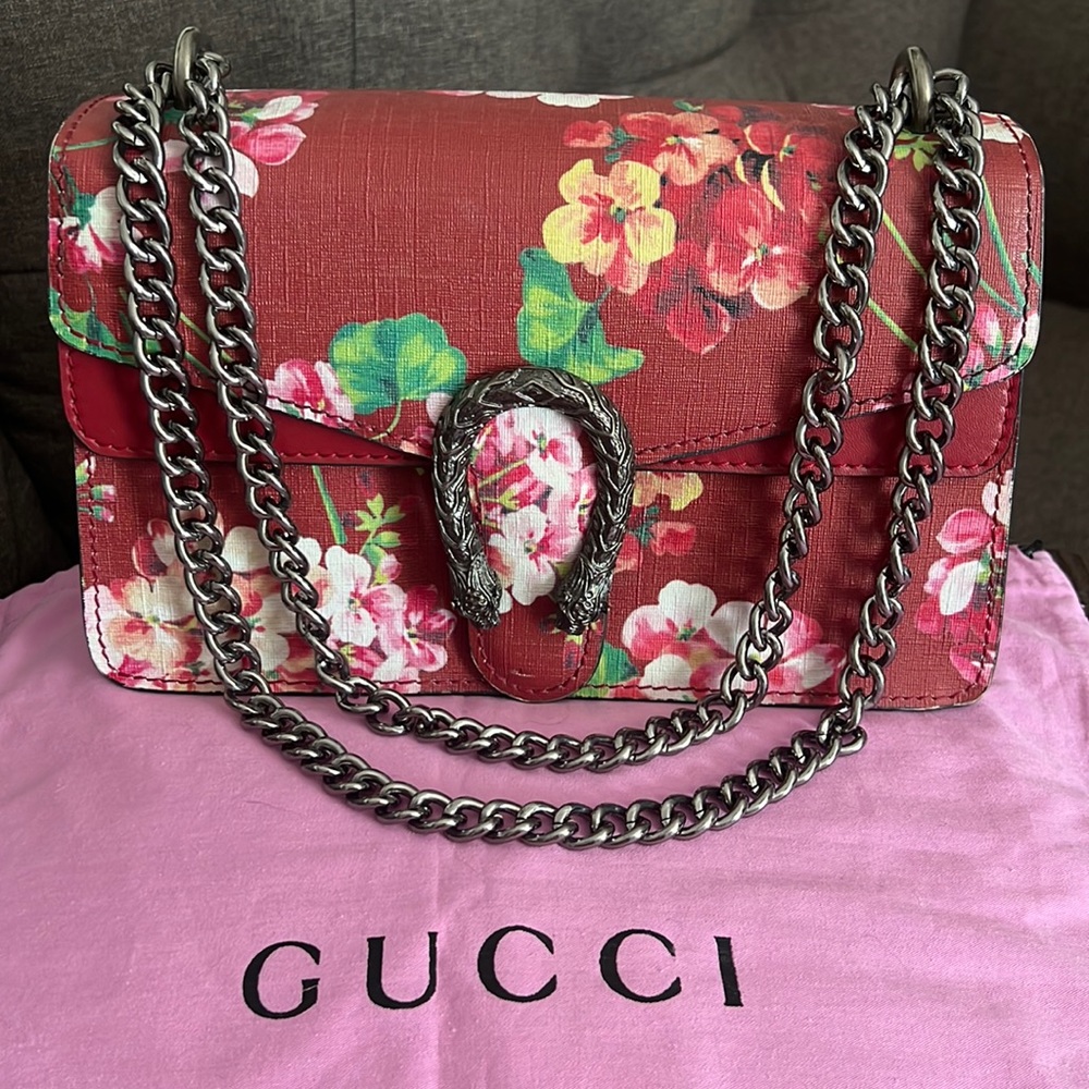 GUCCI BLOOMS DIONYSIS CALFSKIN SHOULDER BAG